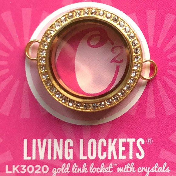 Gold Link Locket 4 Over The Heart Chain & Bracelet - Picture 1 of 9